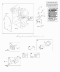 Camshaft Crankshaft Cylinder PistonRingsConnecting Rod Diagram and Parts List for 295346-0119-B1  Briggs and Stratton Engine